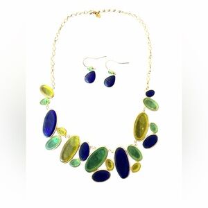 Michael Vincent Michaud statement necklace and earrings set lot